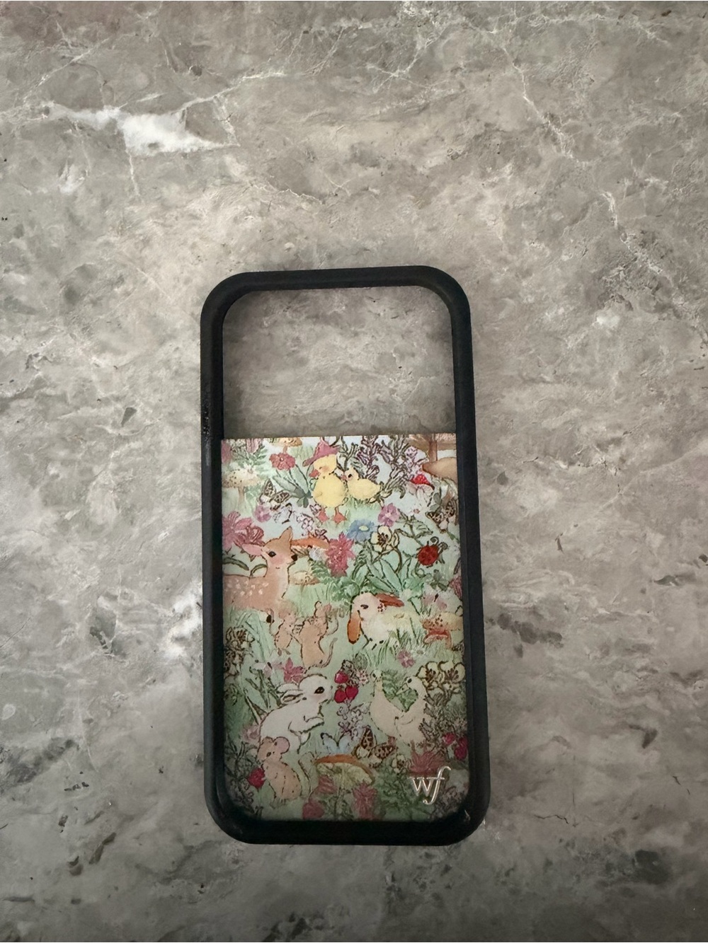 Wild Flower iPhone 17 Pro Floral Bunny Phone Case with Pastel Illustration